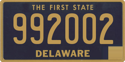 DE license plate 992002