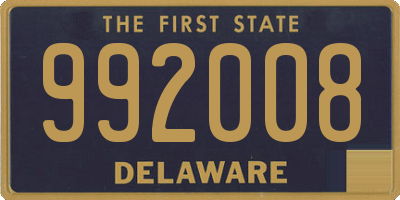 DE license plate 992008