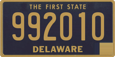 DE license plate 992010