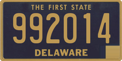 DE license plate 992014