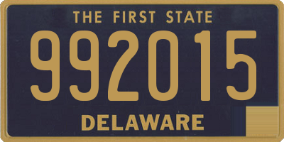 DE license plate 992015