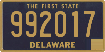 DE license plate 992017