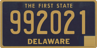 DE license plate 992021