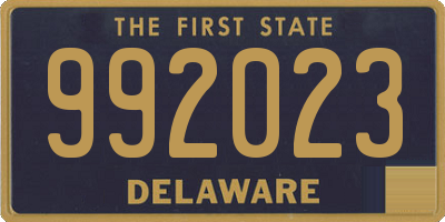 DE license plate 992023