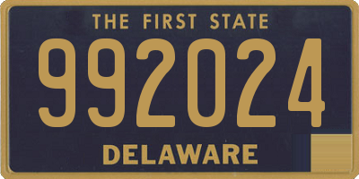 DE license plate 992024