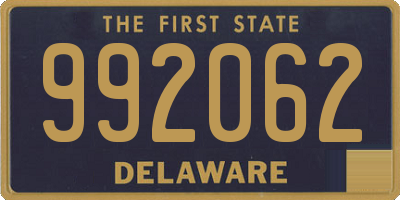 DE license plate 992062