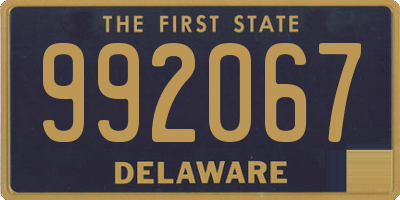 DE license plate 992067