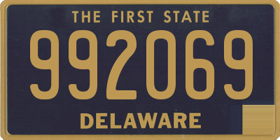 DE license plate 992069