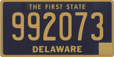 DE license plate 992073