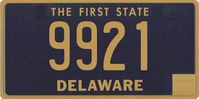 DE license plate 9921