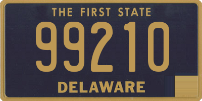 DE license plate 99210