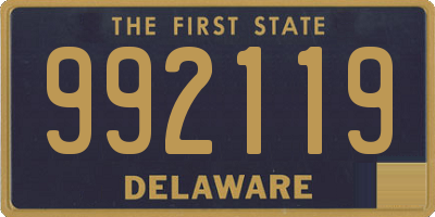 DE license plate 992119