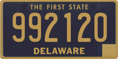 DE license plate 992120