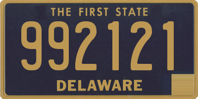 DE license plate 992121