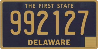 DE license plate 992127