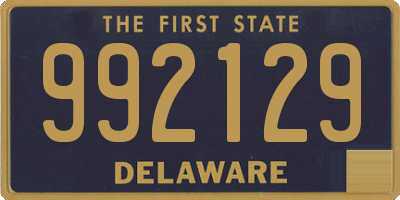 DE license plate 992129