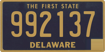 DE license plate 992137