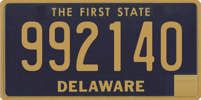 DE license plate 992140