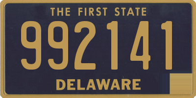 DE license plate 992141