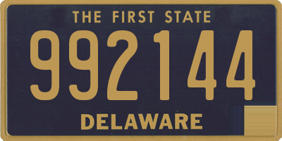 DE license plate 992144