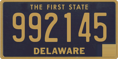 DE license plate 992145