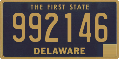 DE license plate 992146