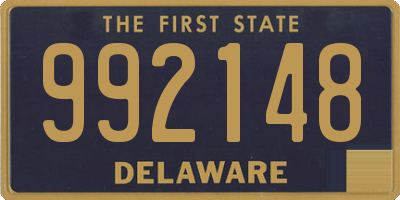 DE license plate 992148