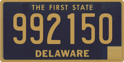 DE license plate 992150