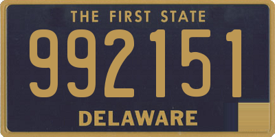 DE license plate 992151