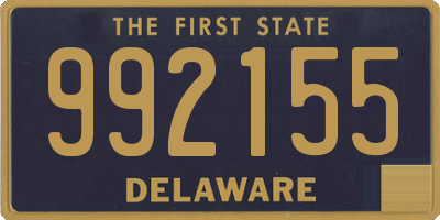 DE license plate 992155