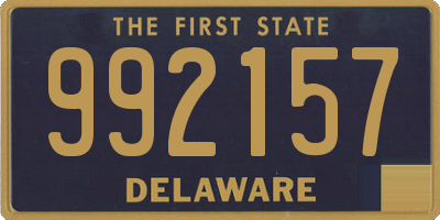 DE license plate 992157