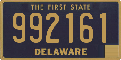 DE license plate 992161