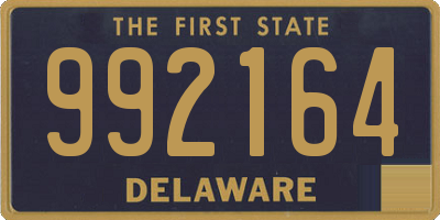 DE license plate 992164