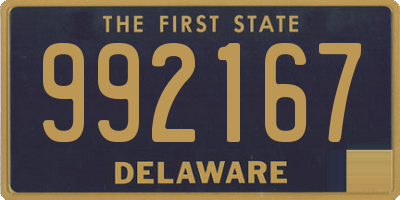 DE license plate 992167