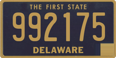 DE license plate 992175