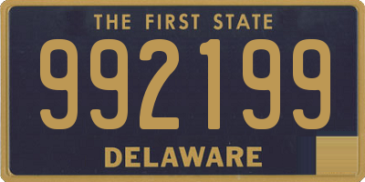 DE license plate 992199