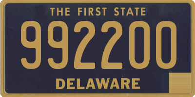 DE license plate 992200