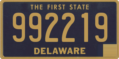 DE license plate 992219