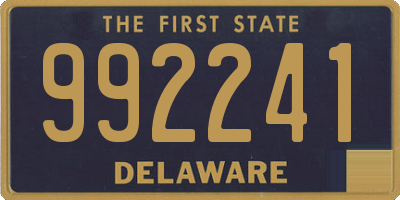 DE license plate 992241