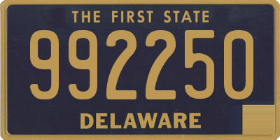 DE license plate 992250