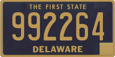 DE license plate 992264