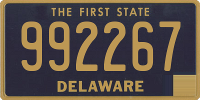 DE license plate 992267