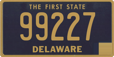 DE license plate 99227