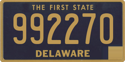 DE license plate 992270