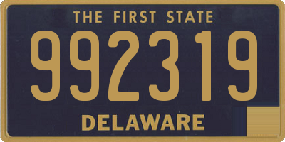 DE license plate 992319