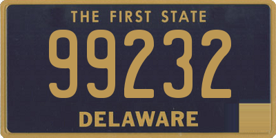 DE license plate 99232