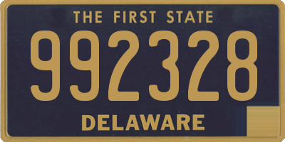 DE license plate 992328