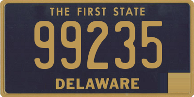 DE license plate 99235