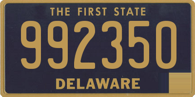 DE license plate 992350