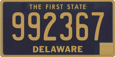 DE license plate 992367